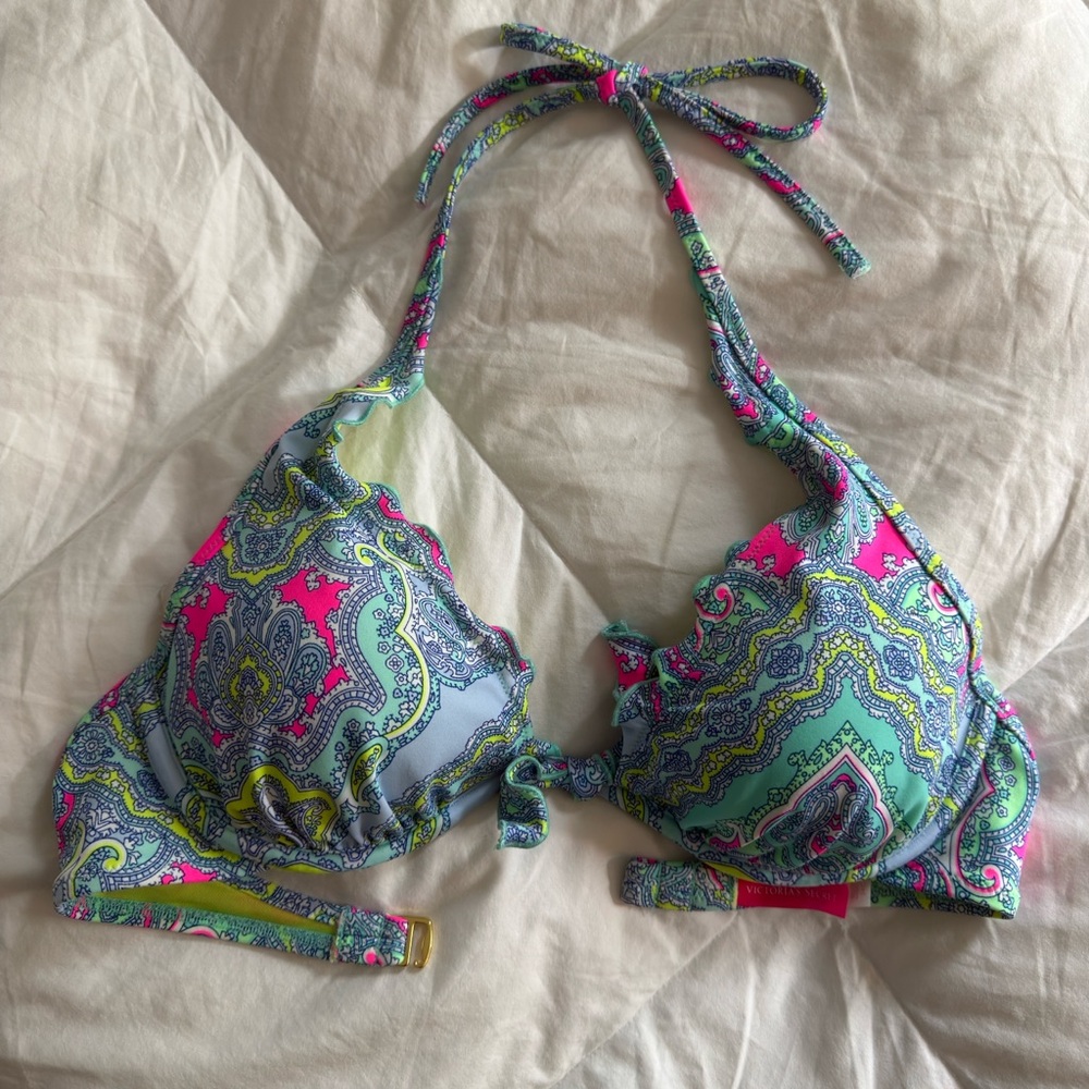 Victoria's Secret y2k Paisley Bikini Top 34c